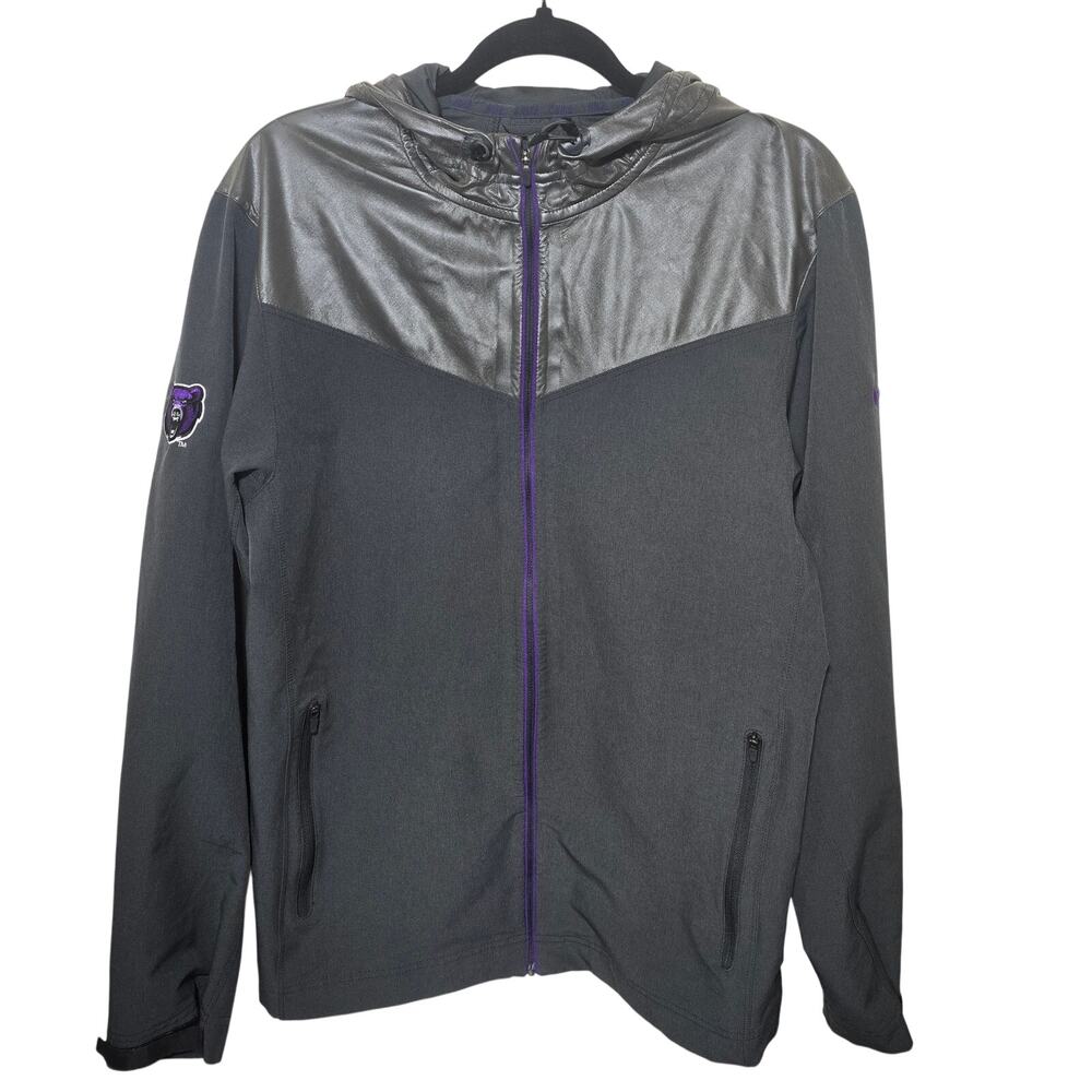 NIKE UNISEX Central Arkansas Bears REFLECTIVE HOOD Water Resistant Gray Jacket S